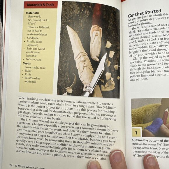 20-Minute Whittling Projects : Fun Things to Carve from Wood by Tom Hindes... - Picture 5 of 7